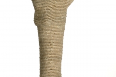 All sculptures are made of linen and wax linen, and are abstracted interpretations of the female figure and the title describes the emotional and physical characteristics of each piece.