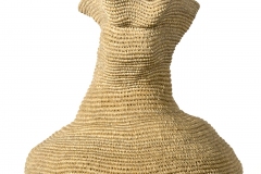 All sculptures are made of linen and wax linen, and are abstracted interpretations of the female figure and the title describes the emotional and physical characteristics of each piece.