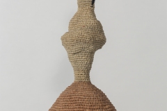 All sculptures are made of linen and wax linen, and are abstracted interpretations of the female figure and the title describes the emotional and physical characteristics of each piece.