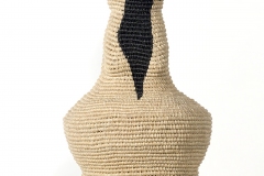 All sculptures are made of linen and wax linen, and are abstracted interpretations of the female figure and the title describes the emotional and physical characteristics of each piece.