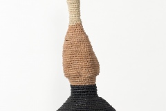 All sculptures are made of linen and wax linen, and are abstracted interpretations of the female figure and the title describes the emotional and physical characteristics of each piece.