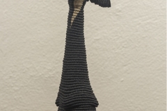 All sculptures are made of linen and wax linen, and are abstracted interpretations of the female figure and the title describes the emotional and physical characteristics of each piece.
