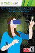 Video game box design replicating an Xbox 360 game. The title is Virtual Reality - Enter the Matrix and the graphic is a woman with a VR headset pointing her index finger into the void.