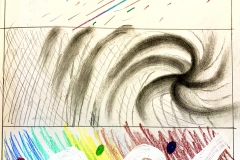 SAMPLERS OF LINES, DOTS, SHAPES CREATING PATTERNS AND TEXTURES WITH VARIETY OF MEDIA.