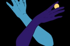 Arms with yellow circle.