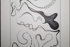 SAMPLERS OF LINES, DOTS, SHAPES CREATING PATTERNS AND TEXTURES WITH VARIETY OF MEDIA.