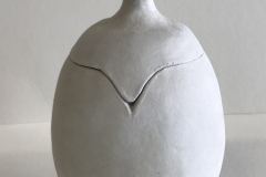jar with skull as knob.