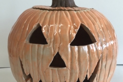 large expressive jack-o-lantern jar.