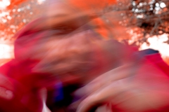 image of blurred face in motion.