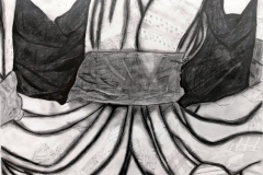 still life of fabrics overlaying eachother.