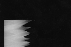 black and white abstract jagged lines.